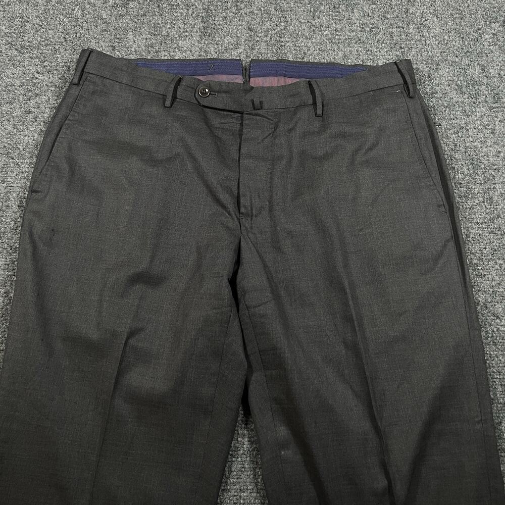 Incotex 36x30 Dark Gray Pattern B Dress Pants Trousers Wool Classic Fit Luxury